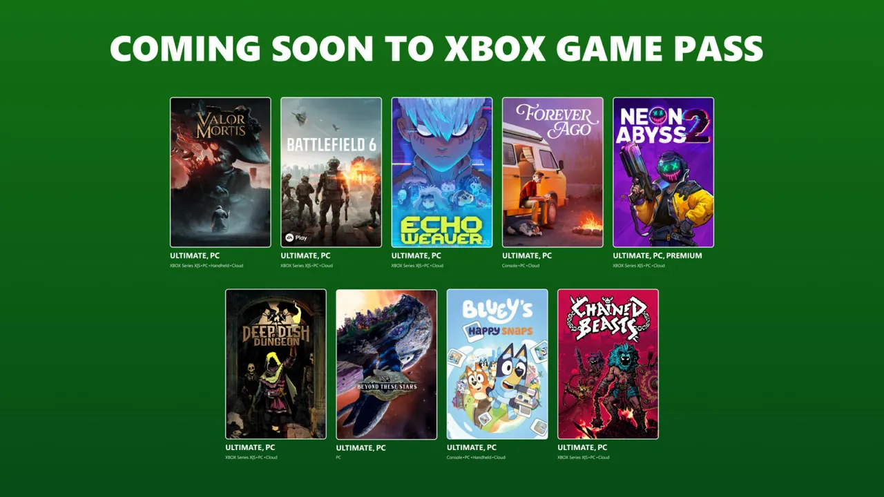 Imagen oficial de Xbox Game Pass publicada en Xbox Wire