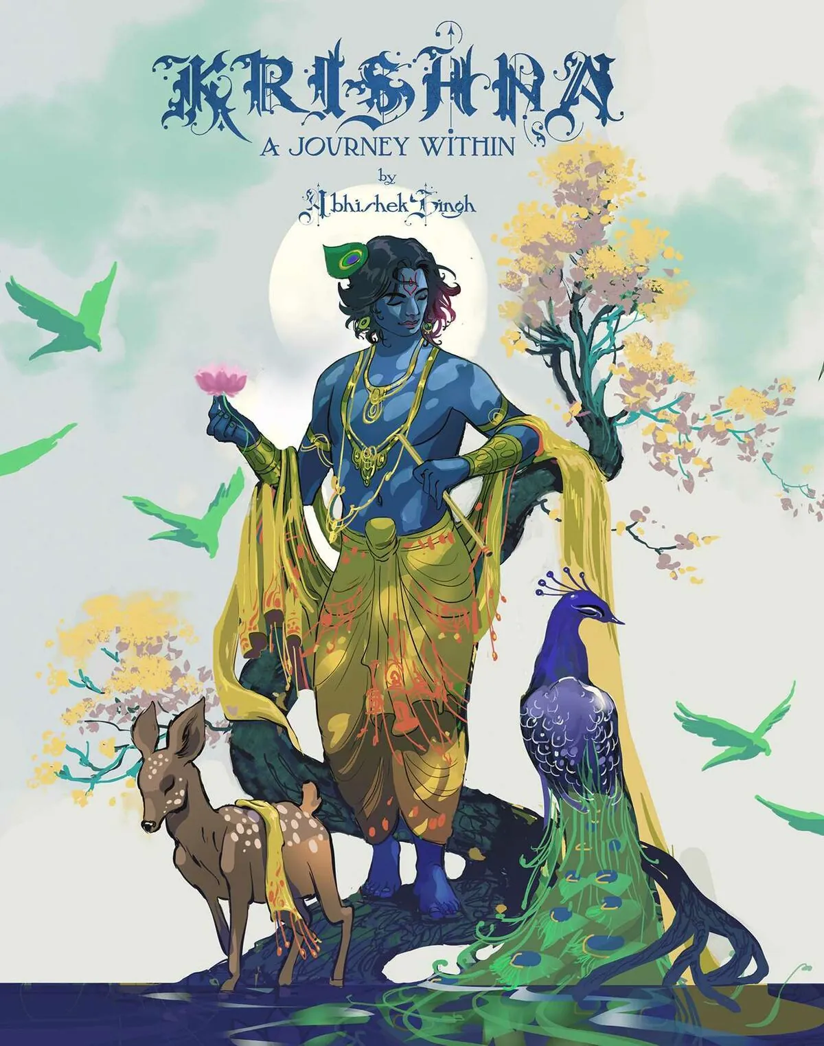 Nueva portada oficial de Krishna: A Journey Within, de Abhishek Singh