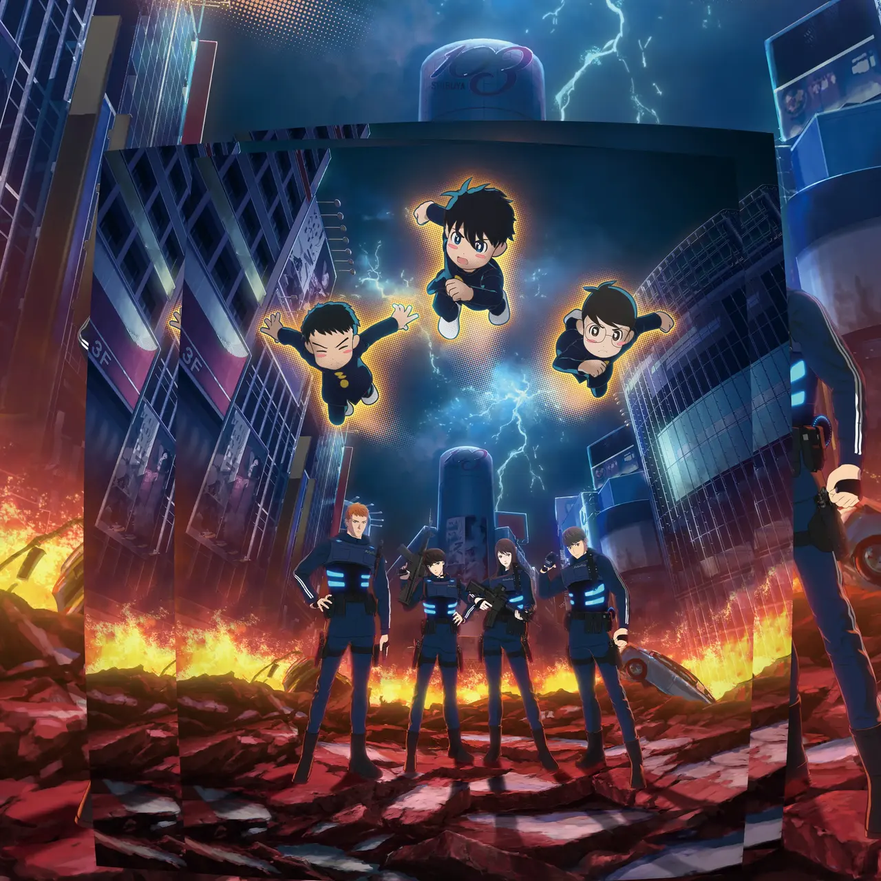 Los tres amigos de Thunder 3 frente al mundo invadido en el visual oficial