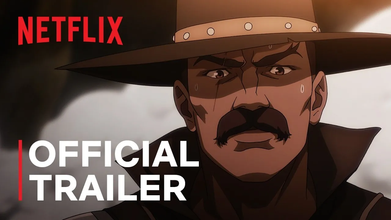 Bass con sombrero de vaquero en la miniatura del tráiler oficial de Netflix.