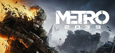 Arte oficial de Metro 2039 con el Stranger en una ciudad en ruinas