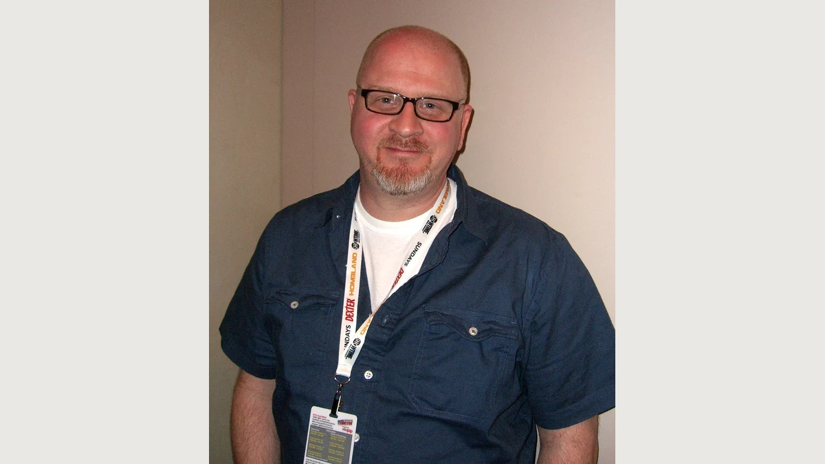 Retrato de archivo del dibujante Cully Hamner en New York Comic Con de 2012